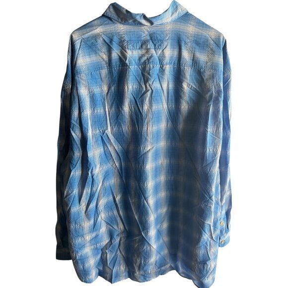 Duluth Shirt Men's Blue Plaid size 3xl Tall‎  New with Tag - Picture 2 of 4